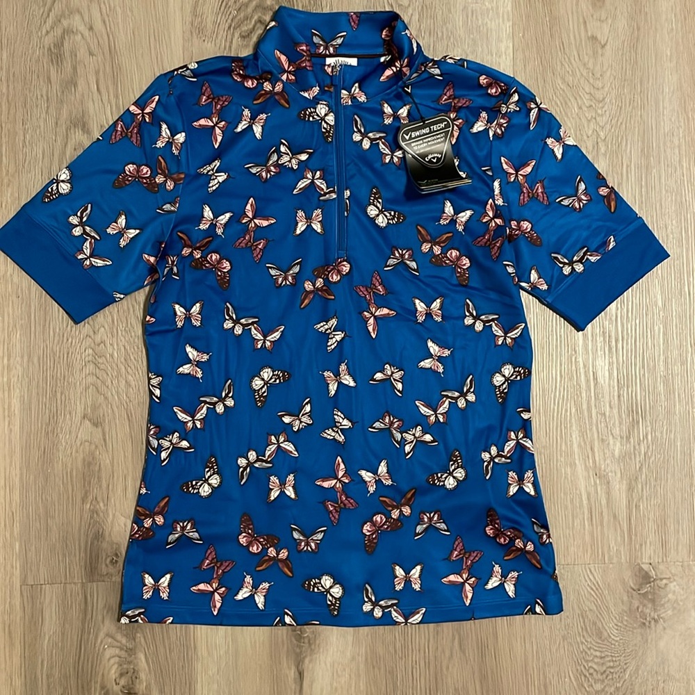 2 for $40 NWT Pretty Butterfly Golf Shirt